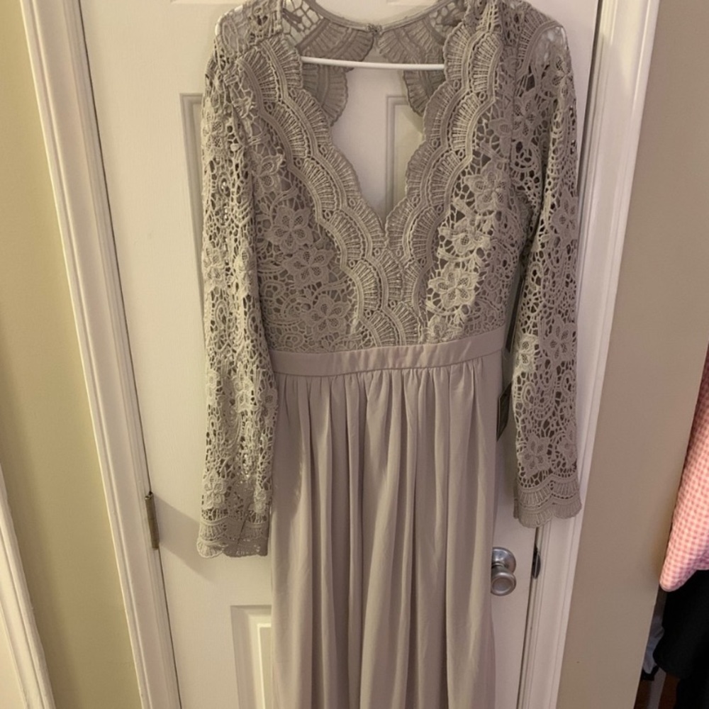 Grey gown